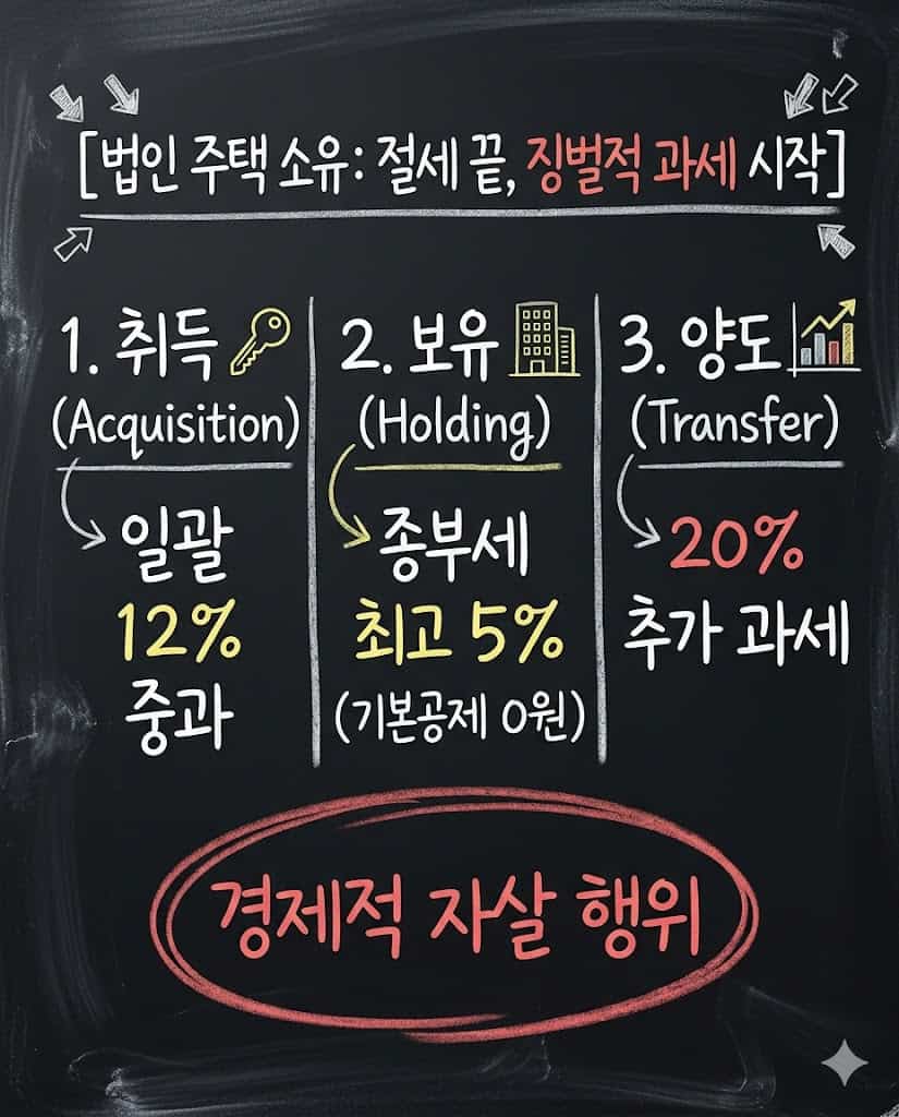 법인 주택 징벌적 과세 요약 차트
