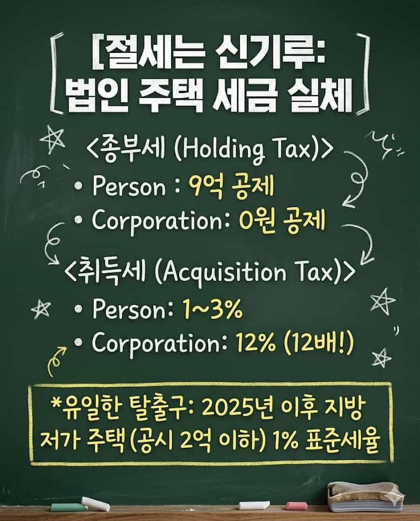 법인 주택 세금의 차가운 현실 분석