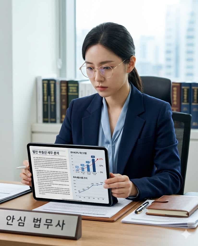전문적인 법인 세무 리스크 분석 모습