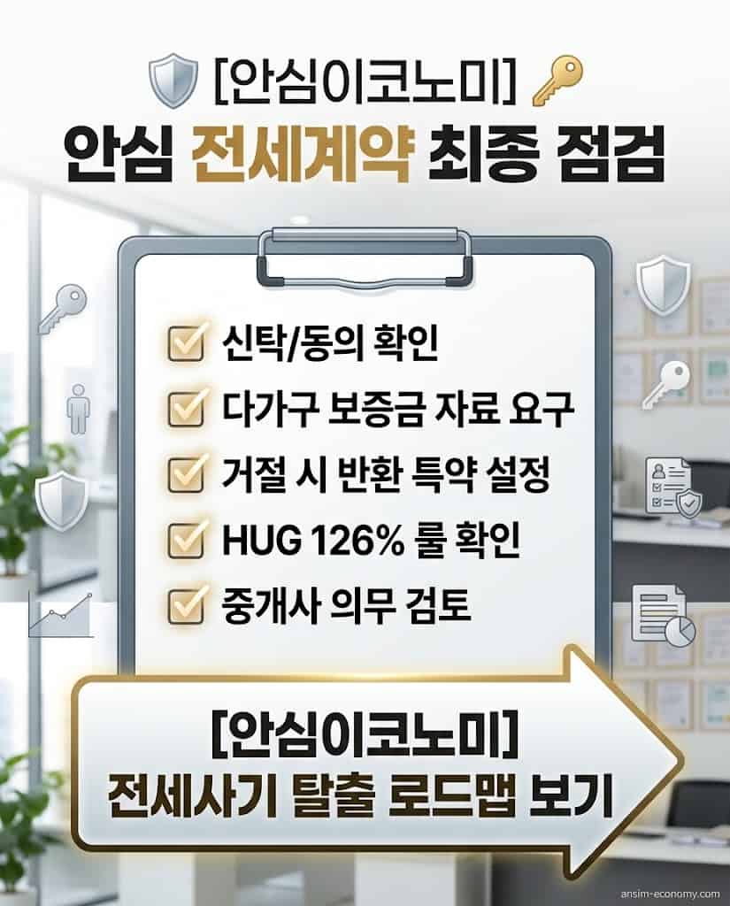 안심이코노미 전세계약 최종 점검 및 양도소득세 절세 컨설팅 안내