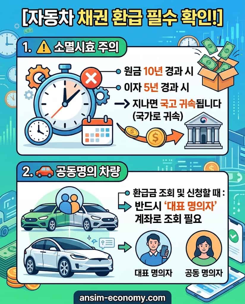 자동차 채권 소멸시효 및 공동명의 주의사항