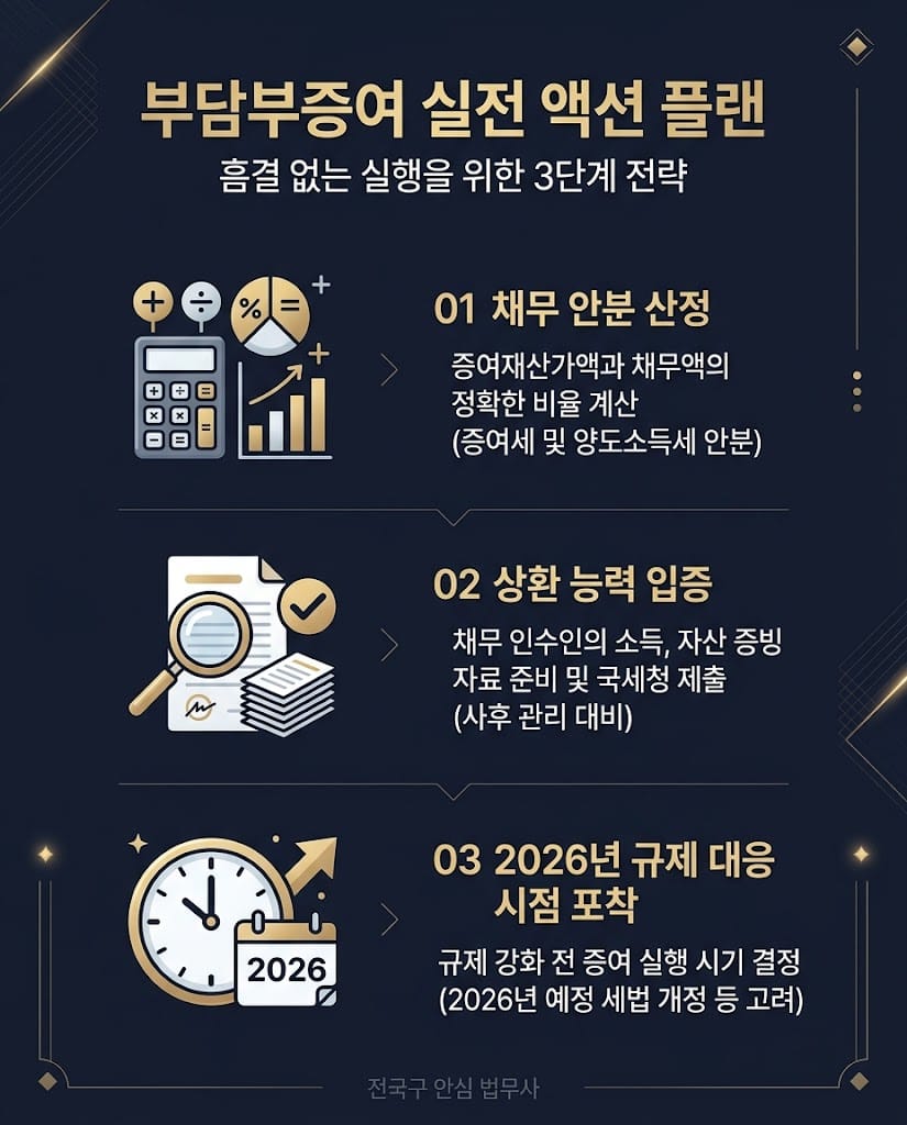 부담부증여 양도소득세 증여세 차이 실전 액션 플랜