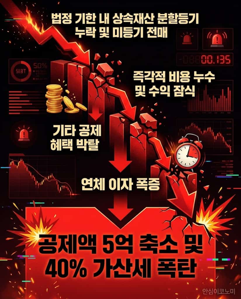 상속재산분할등기 법무사 비용 아끼려다 배우자 상속공제 일괄공제 누락 시 발생하는 치명적 타임라인