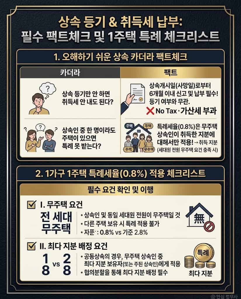 가족법인 현물출자를 통한 1가구 1주택 취득세 감면 및 장기 절세 전략