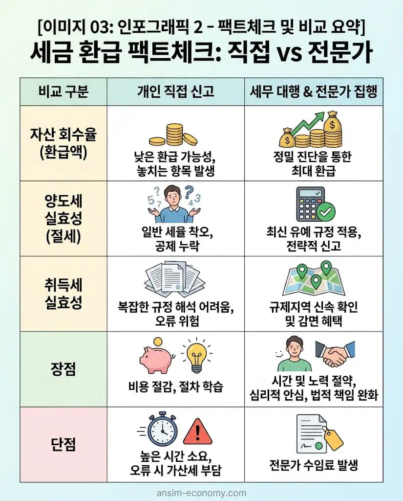 경정청구 세무사 수수료 및 조세불복 소송 비용 대비 자산 회수율 비교