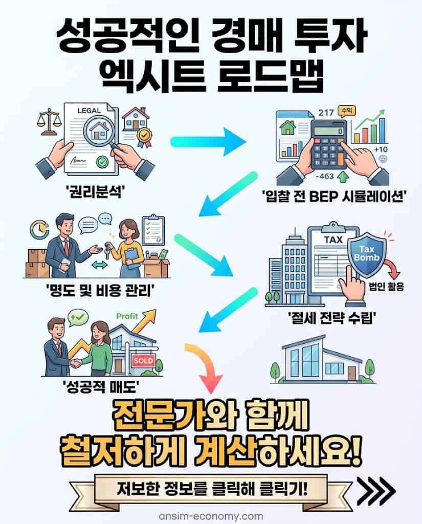 경매 권리분석부터 절세 매도까지 성공 투자를 위한 종합 로드맵 요약