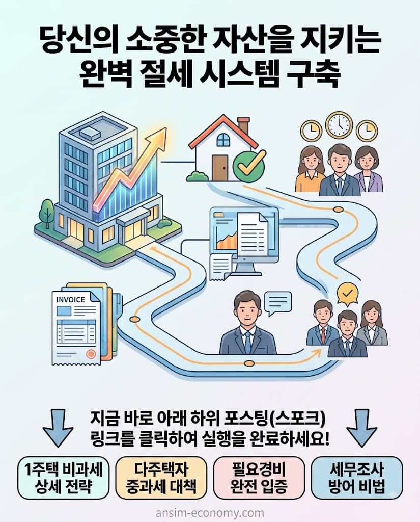 양도소득세 전문 세무사 절세 시스템 구축 및 국세청 세무조사 방어