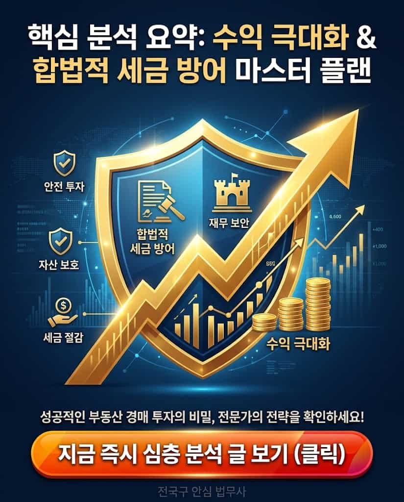 투자 수익 극대화 및 세금 폭탄 방어 플랜 요약과 실전 전략 클릭을 유도하는 시각 자료