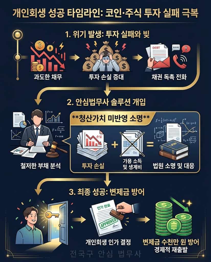 영끌족 코인 빚 청산가치 미반영 쟁점 및 정부지원 대출 연계 타임라인 인포그래픽