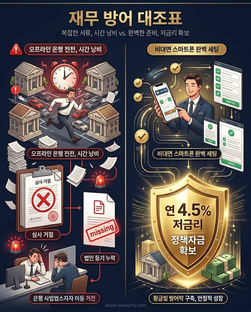 소상공인 대환대출 신속채무조정 거짓 상술과 정공법 비교표