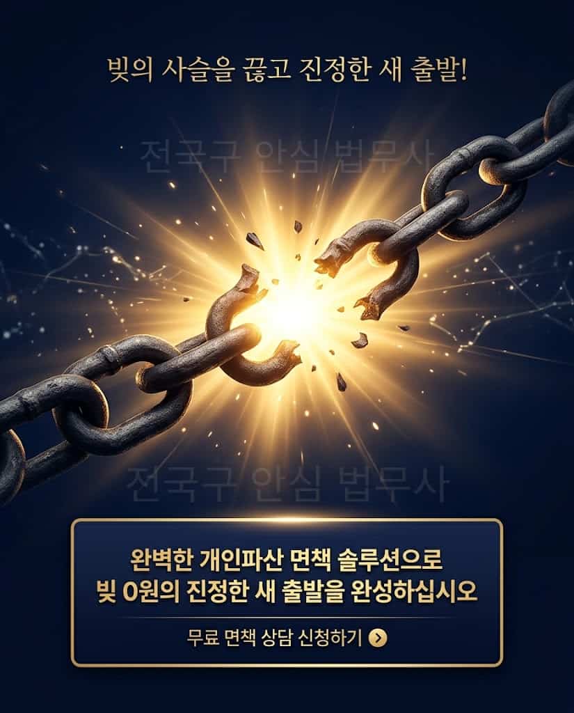 개인파산 면책으로 억압을 끊고 정부 대출로 진정한 새 출발을 상징하는 이미지