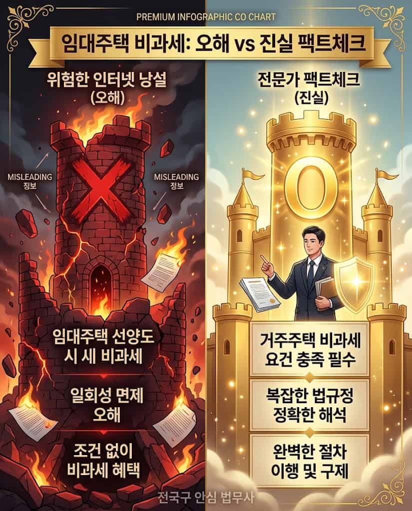 다주택자 거주주택 비과세 위험한 오해와 진실 및 평생 1회 면제 폐지 팩트체크 대조표