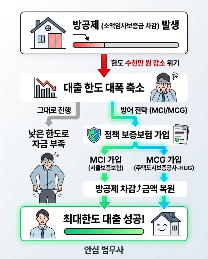 디딤돌대출 한도 축소를 막기 위한 방공제 MCI MCG 주택담보대출 갈아타기 실전 방어 플로우차트